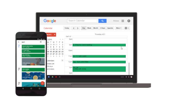 Google Chrome Calendar app