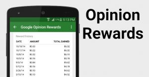 Google Opinion Rewards principal